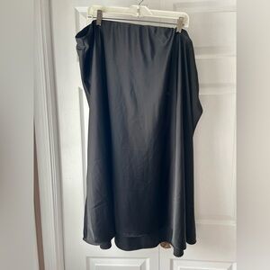 The Drop Satin Midi Skirt